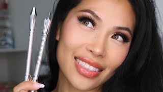 Benefit Cosmetics GIMMIE Brow + Volumizing Fiber Eyebrow Pencil 4 & 4.5 Review Tutorial