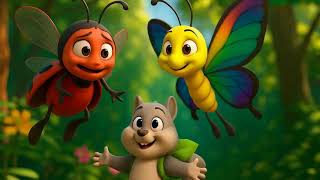 🐞 The Worried Ladybug | Animated Kids Story About Courage & Friendship | Jungle Animal Tale