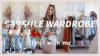 Thrifting my fall closet for £55 🍂 how to build a capsule wardrobe minimalist thrift with me