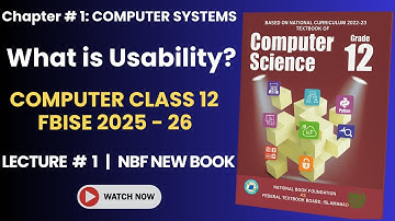 Class 12 Computer | Chapter 1 | FBISE NBF New Book 2025