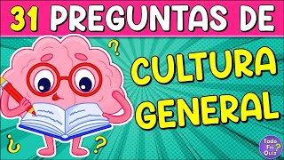 ✅Test de &quot;CULTURA GENERAL&quot;! 👩‍🎓🧠| ¿Cuánto Sabes de &quot;CULTURA GENERAL&quot;? | Reto Cultura General