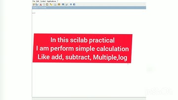 Scilab practical Addition Subtract and Multiplication