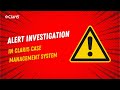 Alert Investigation in Clari5 Case Management System