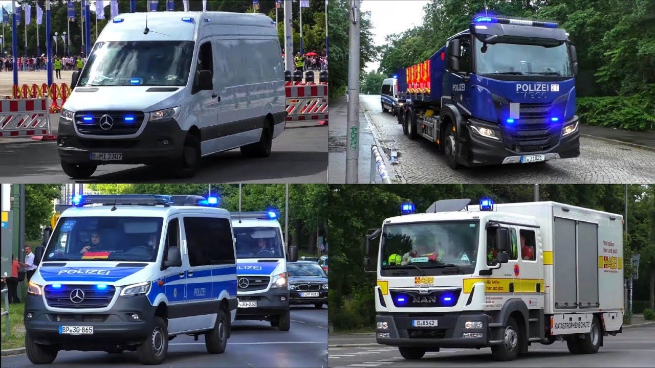 [⚽️ 1. EM SPIEL IN BERLIN 🚨] Einsatzfahrten 》USBV-Entschärfer, WLF uvm ...