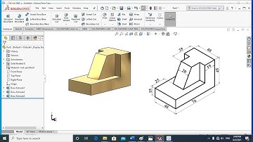SolidWorks Tutorial for beginners | CAD/CAM Part drawing Exercise 3