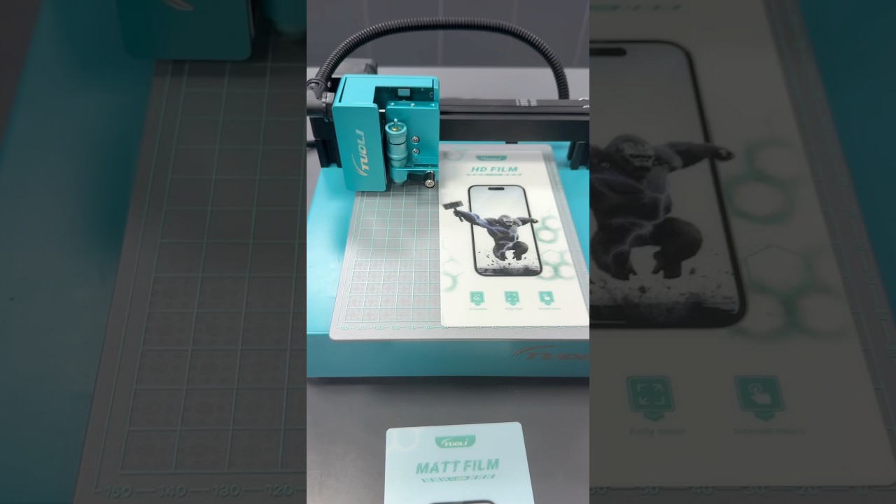 TUOLI Mini portable mobile phone skin cutter machine ! 