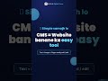 What is CMS? Build a Website Without Coding 🚀 #misadigitalverse
