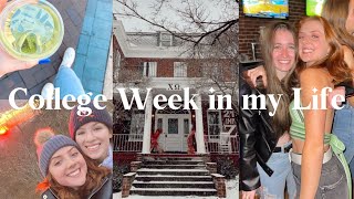 first week of college vlog at UVA sorority rush eating meat again getting into a routine