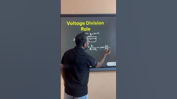 Voltage Division Rule Explained in 60 Seconds 🔥 | Easy Trick for Series Circuits
