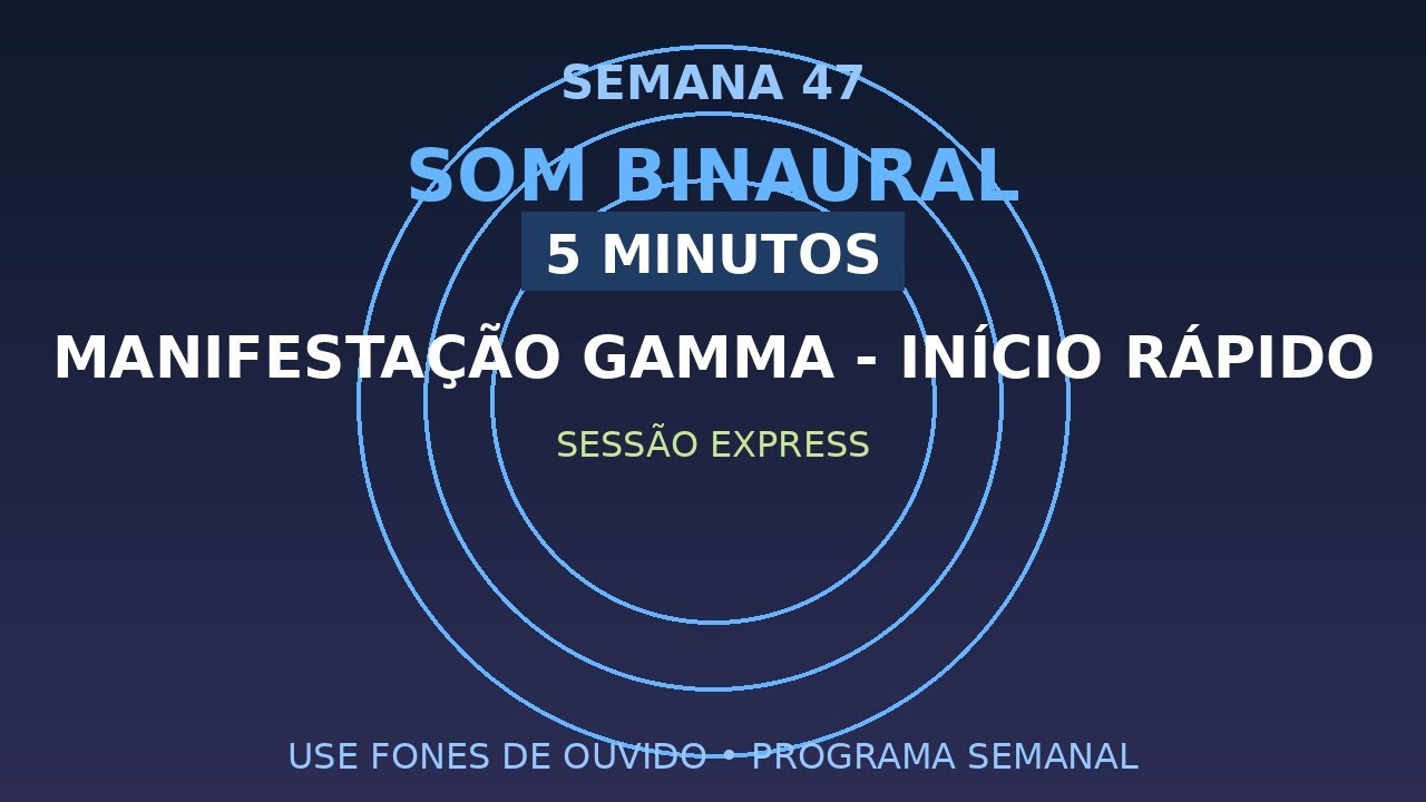 ⚡ Manifestação Gamma - Início Rápido | 4Hz | 5min - YouTube