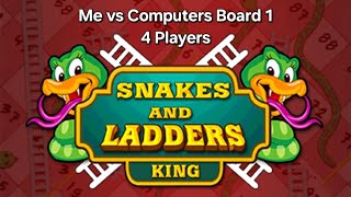 Snakes and Ladders King | Me vs Computers | Board 1 | 4 Players screenshot 5