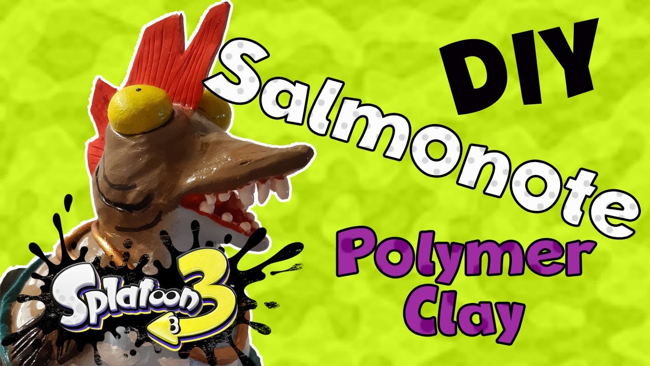 DIY - Tutorial: ¡Vamos a hacer un centro de mesa! - Splatoon 3 - Salmonote (Polymer Clay/ resine)