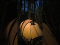 Hot tent camping in the woods #hottent #camping @POMOLY