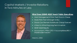 What $SEMRs 4Q23 Teaches Public Executives #investorrelations #capitalmarkets #corporatefinance screenshot 3