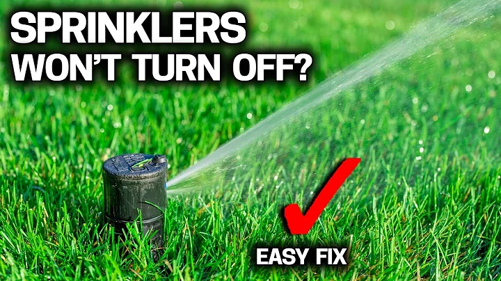 How to FIX A STUCK INGROUND SPRINKLER that won't turn off