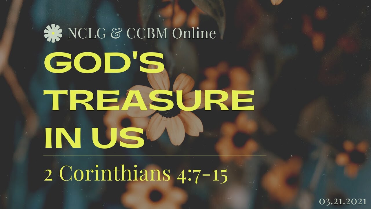 God's Treasure in Us YouTube
