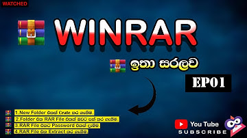 How to make RAR file Using WinRar | Convert File Or Folder To RAR |Sinhala