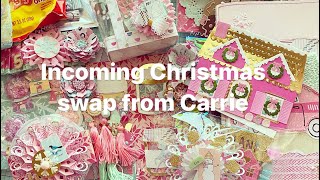 Incoming Christmas swap from Carrie