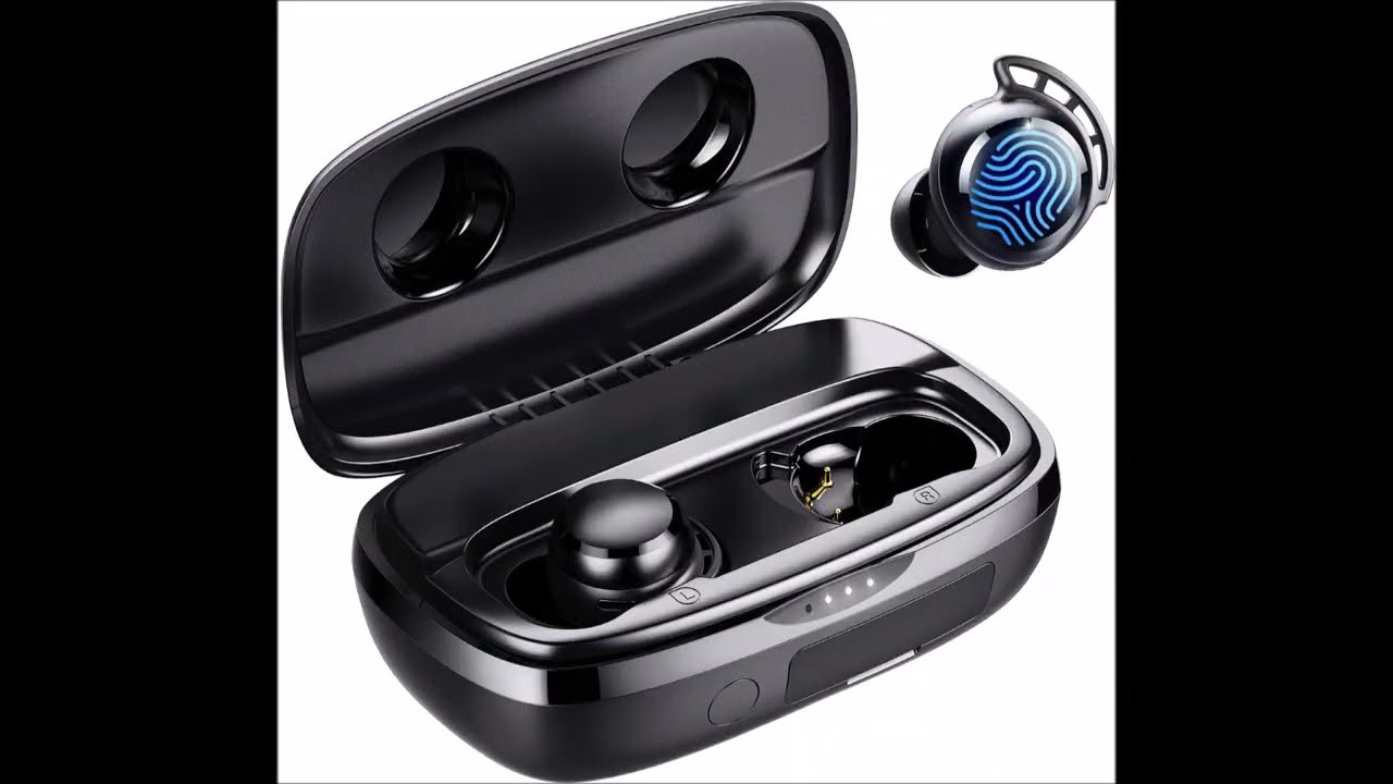 Wireless Earbuds, Tribit 100H Playtime Bluetooth Waterproof Touch Control Earbuds with Mic