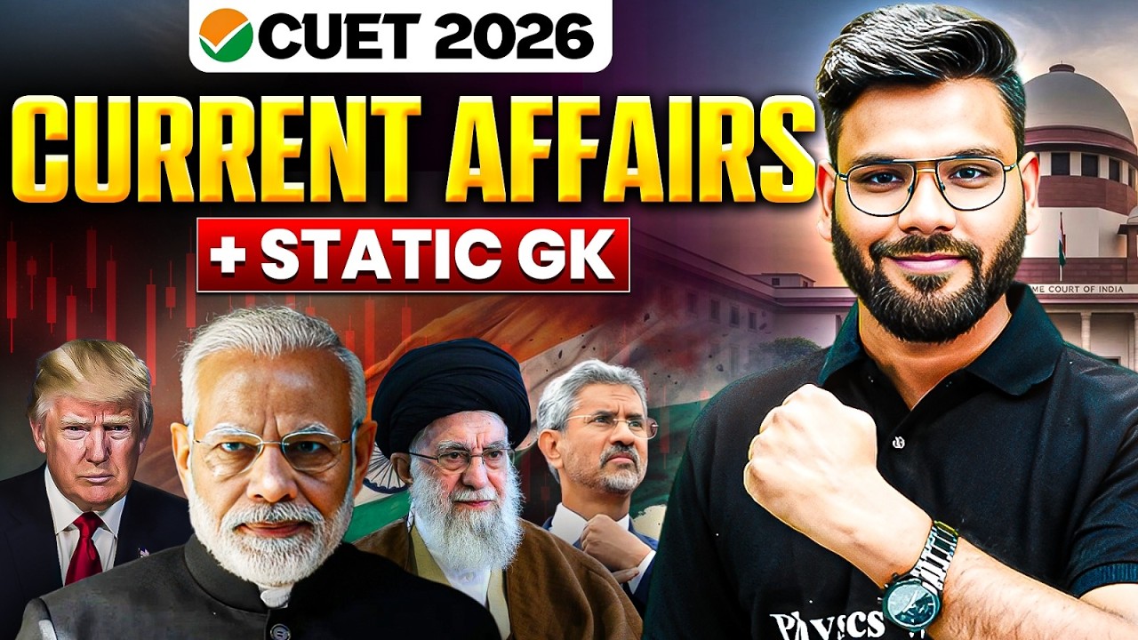 Complete CUET Gk and Current Affairs 2026 In One Shot | CUET 2026 | GAT ...