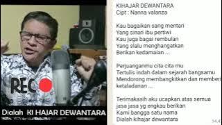 Karaoke KI HAJAR DEWANTARA... Cipt:Nanna Valanza