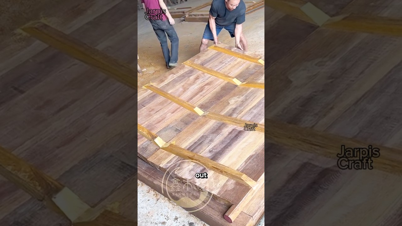 Скрытое соединение, благодаря которому эта массивная деревянная дверь такая прочная 