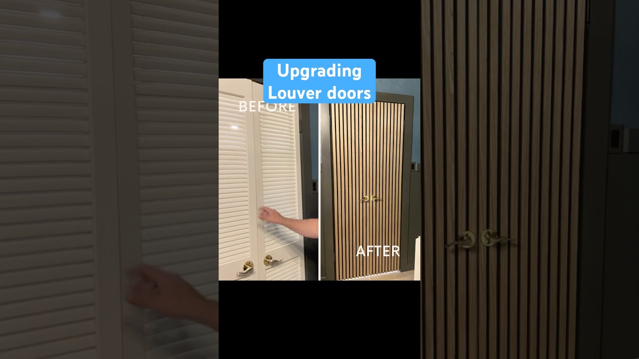 Upgrading louver doors