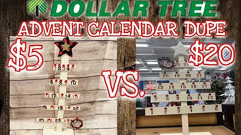 DOLLAR TREE DIY | ADVENT CALENDAR DUPE