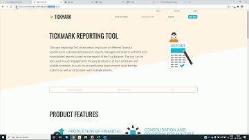 1 Tickmark Reporting Tool: Introduction