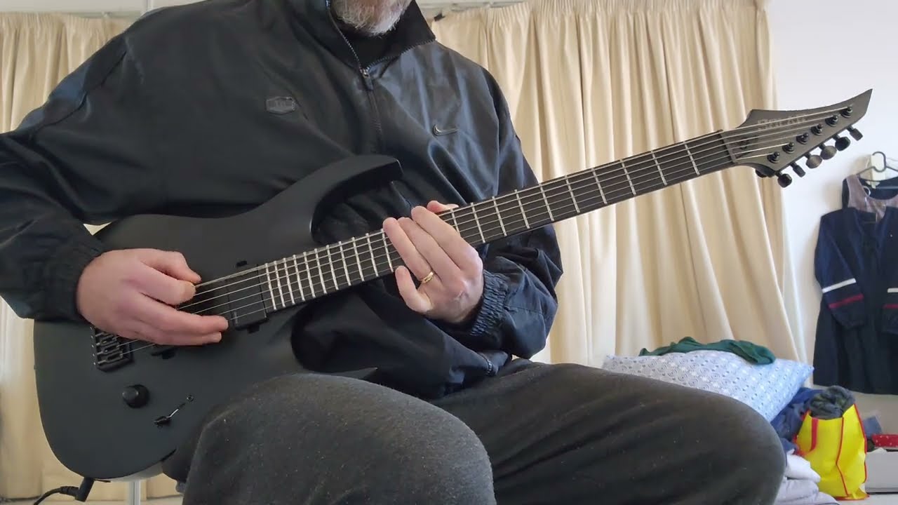 Testing out my new Solar A1.6 ATG MkII Baritone Electric Guitar