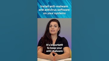 Install anti malware and antivirus software on your systems #cybersecurity #dataprotection