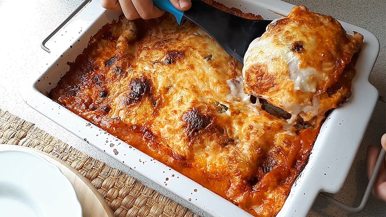 لازنيا بالجمبري! وجبة إيطالية| أكلة بالبشاميل و صوص البشاميل بدون تكتلات| لازانيا طرية و طيبة كثير