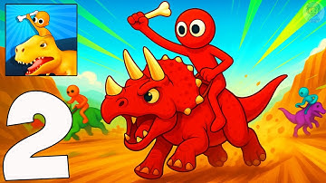 Dino Chaos Crazy Race - Gameplay Walkthrough Part 2 - Win in Dinosaur Battles (iOS, Android)