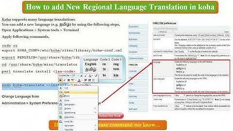 How to add New Regional Language Translation in koha | Change koha language | Lib Power Tech