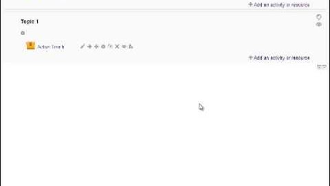 Adding a section to a Moodle Topics format course