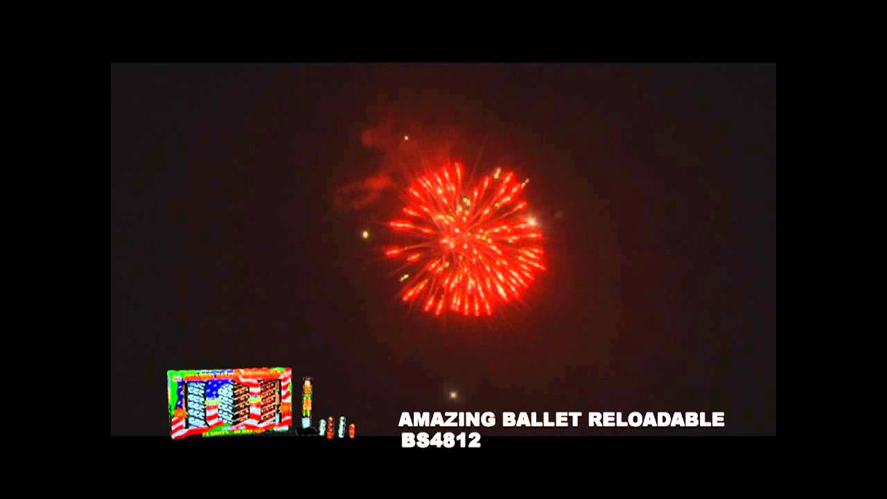 AMAZING BALLET RELOADABLE - Winda Fireworks - BS4812 - YouTube