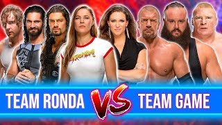 Ronda Rousey & The Shield vs. Stephanie McMahon & Triple H & Braun Strowman & Brock Lesnar