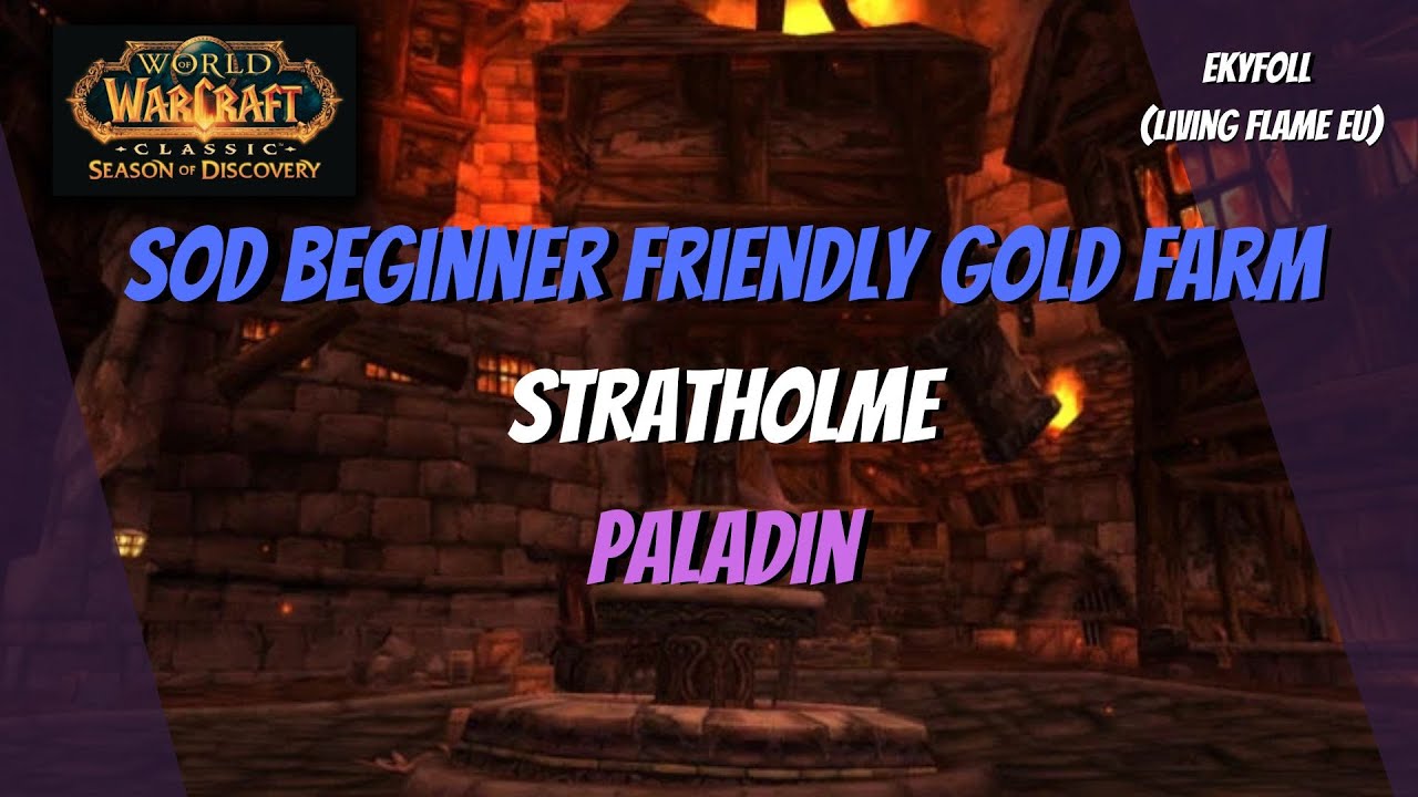 SoD Paladin // beginner friendly gold farm // Stratholme Undead