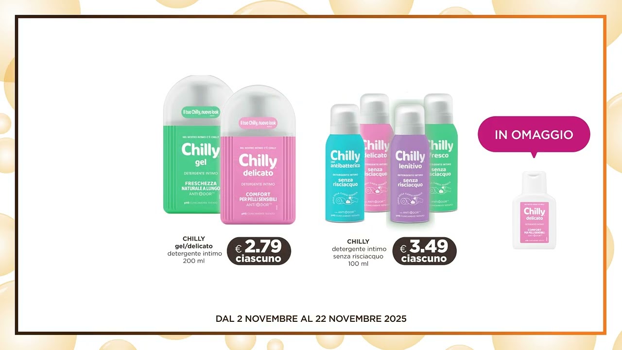 ✨ Le offerte che stavi aspettando sono arrivate!
Dai un’occhiata al nuovo volantino Acqua & Sapone e riempi il carrello di convenienza fino al 22 novembre.
Corri nel tuo store più vicino!