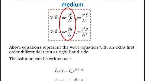 Electromagnetism - Part 05. E.M. Waves in conducting medium