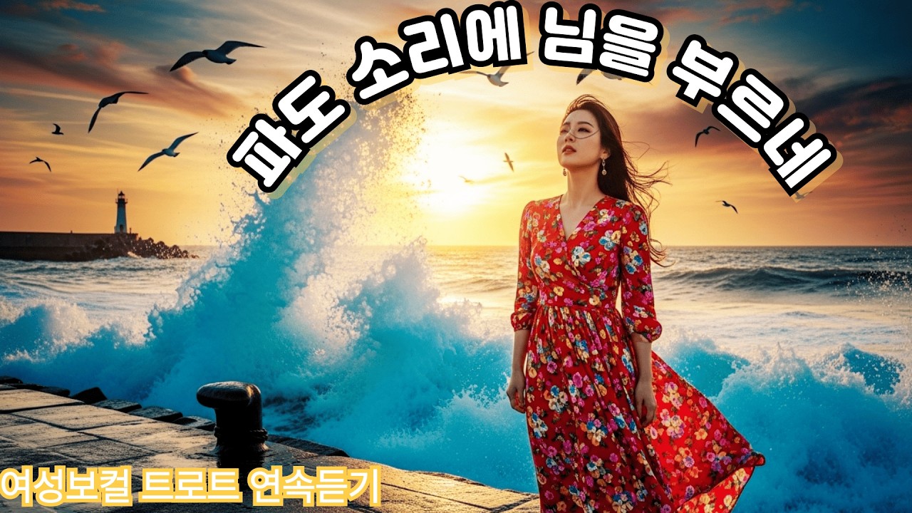 바다야 내 님 어디 있니 🌊 바다 & 항구 트로트 10곡 연속듣기  여성보컬 트로트 모음
