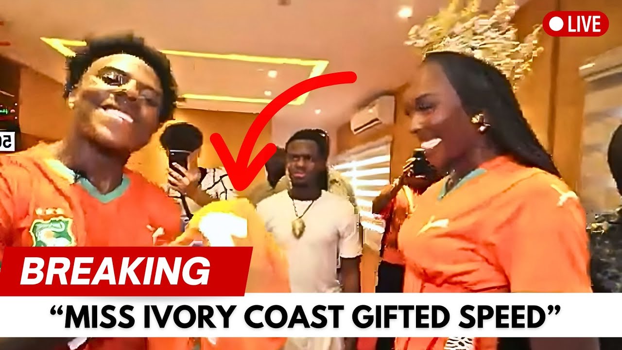 IShowSpeed Meets Miss Ivory Coast 🇨🇮🎁 — How Will He Take All These Gifts Back?! (Reaction)