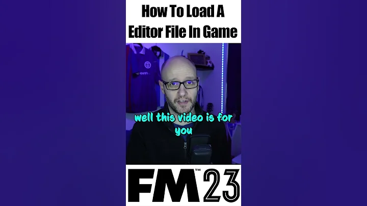 Load A EDITOR file in GAME | How To FM23 #shorts