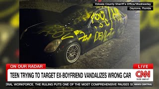 CNN - Teen Trying Target Ex-Boyfriend Spray Paints Wrong Car (2/28/25) Wealth
