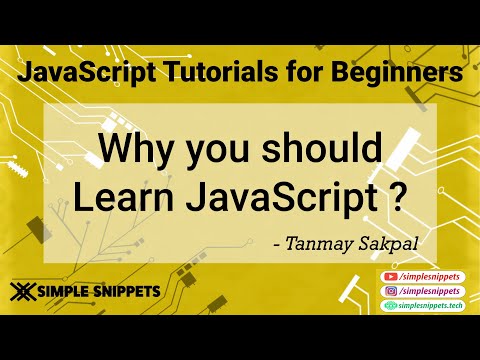 2 - Why you should learn JavaScript Programming Language | JavaScript Tutorials for Beginners