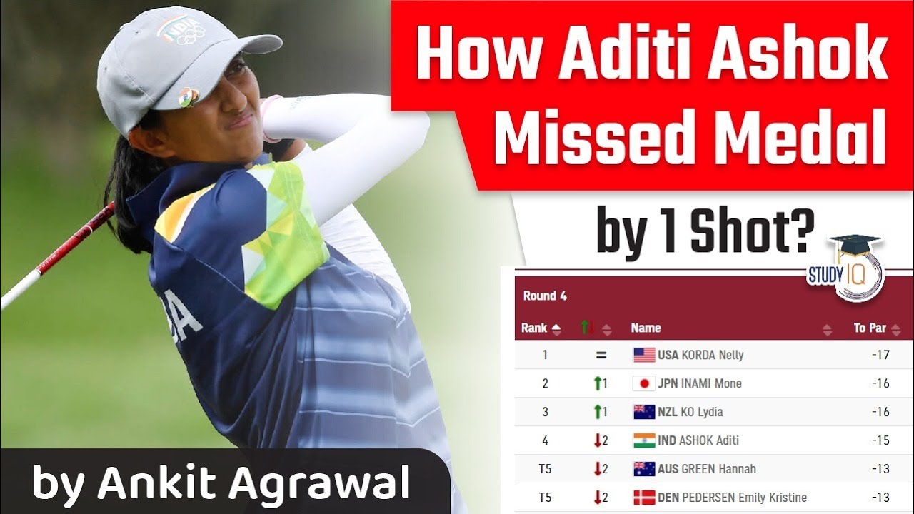 Indian Golfer Aditi Ashok misses Bronze Medal by 2 Inch - Tokyo ...