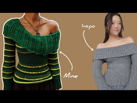 ニット/セーター LAYERED OVER SHOULDER KNIT SALE】Multiway Off Shoulder Knit Pullover