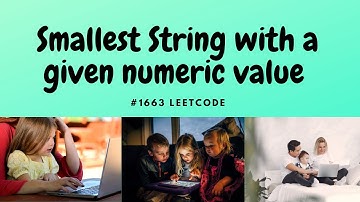 LeetCode #1633 | Medium | Smallest String With A Given Numeric Value | Python