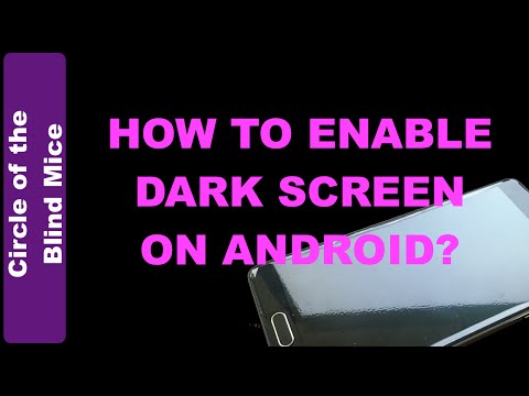 Android (Samsung Galaxy Note 4) / 저시력 기술에서 어두운 화면을 활성화하는 방법 :
