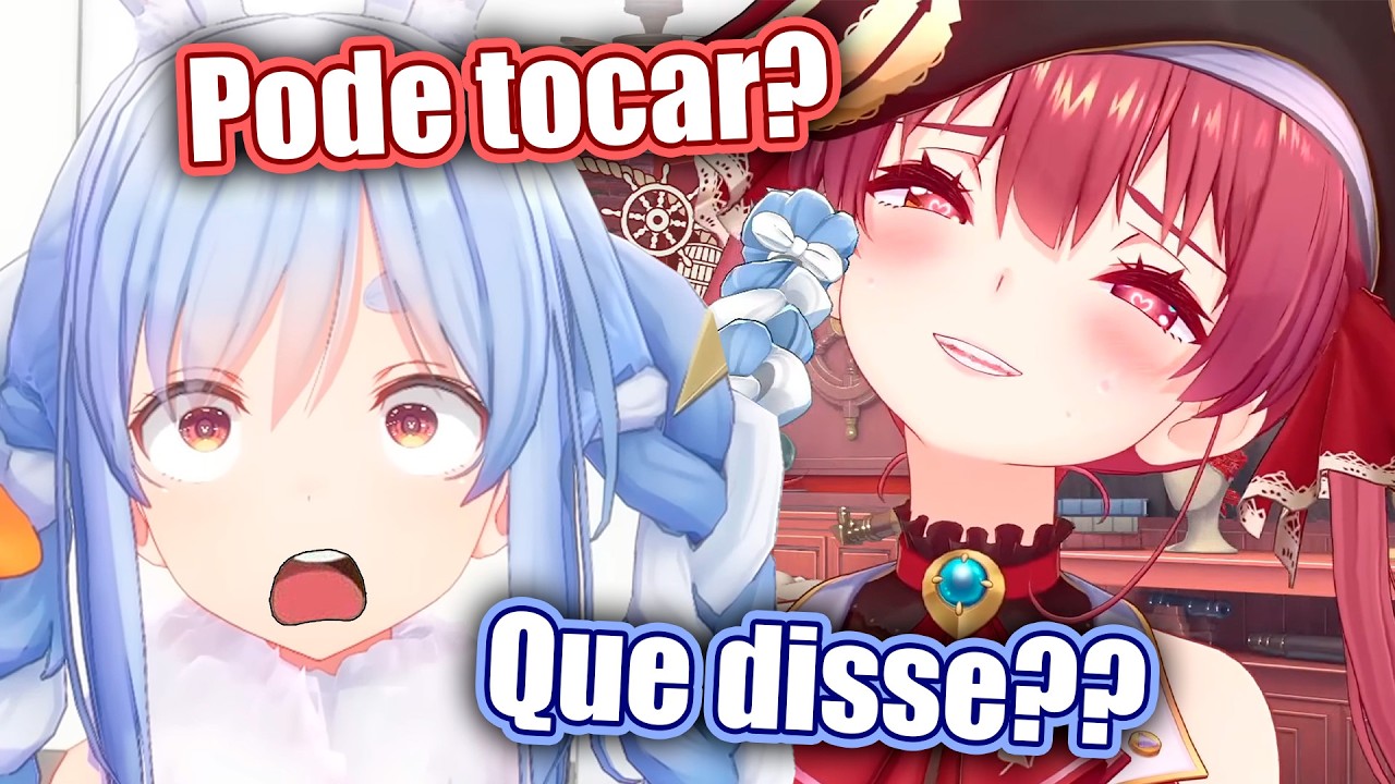 Marine Pede Pra Pekora Tocar Nos Seus Peitos, e Pekora PIRA...